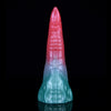 Tongue 8 Inch Gradient Fantasy Monster  Dildo