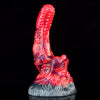 8 Inch Fire Red Tongue Fantasy Monster Dildo