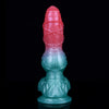 9 Inch Chain Texture Pink Dog Dildo