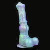 10 Inch Green Gradient Glow In The Dark Horse Dildo