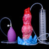 7.09 Inch Red Fantasy Dog Inflatable Ejaculating Dildo