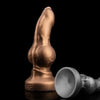 Gold Knots Vein Soft Fantasy Dog Dildo